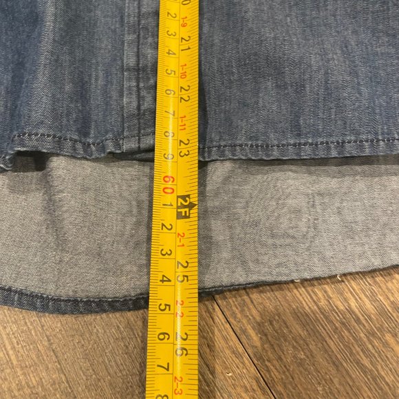 Banana Republic Blue Button-Down Denim Top, Size Small - Picture 9 of 13